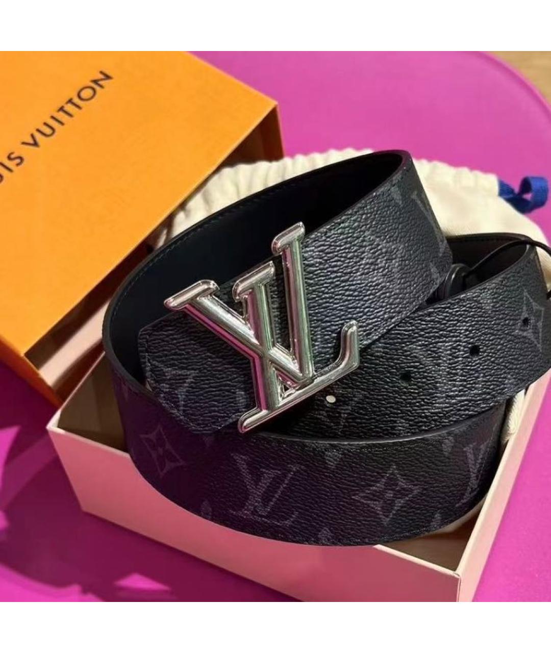 LOUIS VUITTON Черный ремень, фото 4