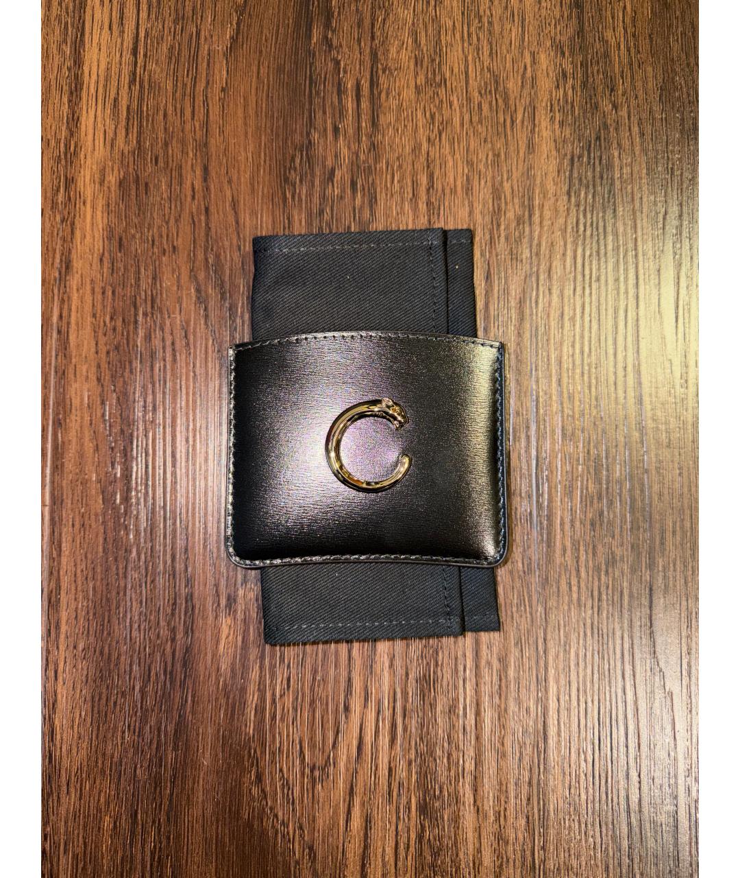 CARTIER Черный кожаный кардхолдер, фото 4