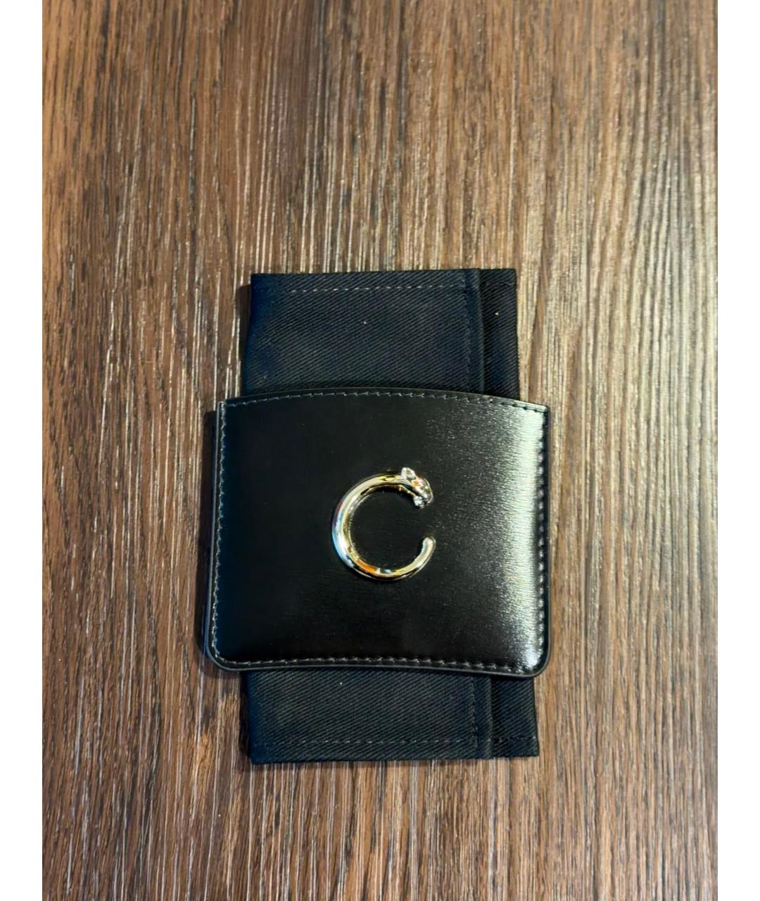 CARTIER Черный кожаный кардхолдер, фото 2