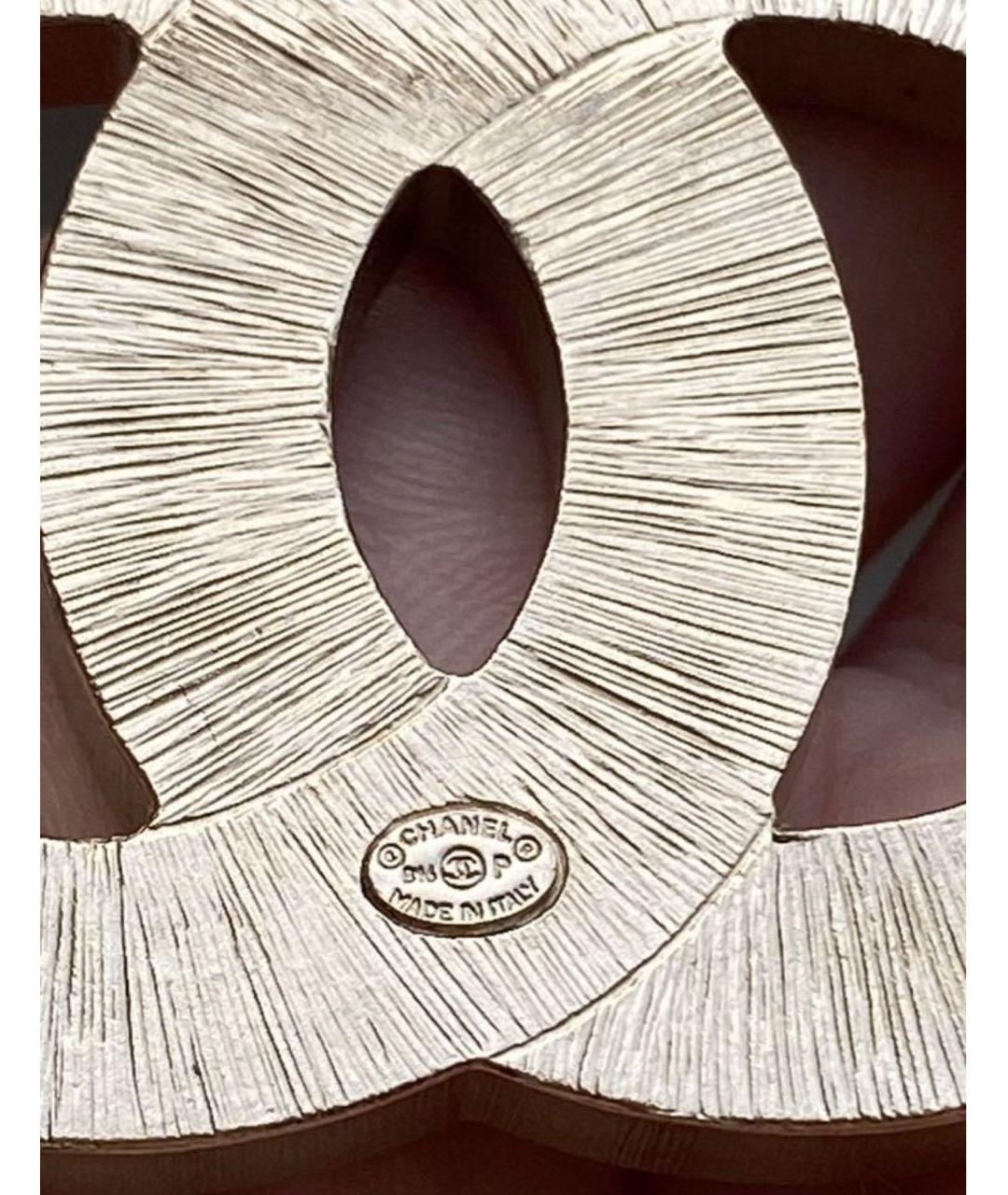 CHANEL Серебряная металлическая булавка / брошь, фото 5