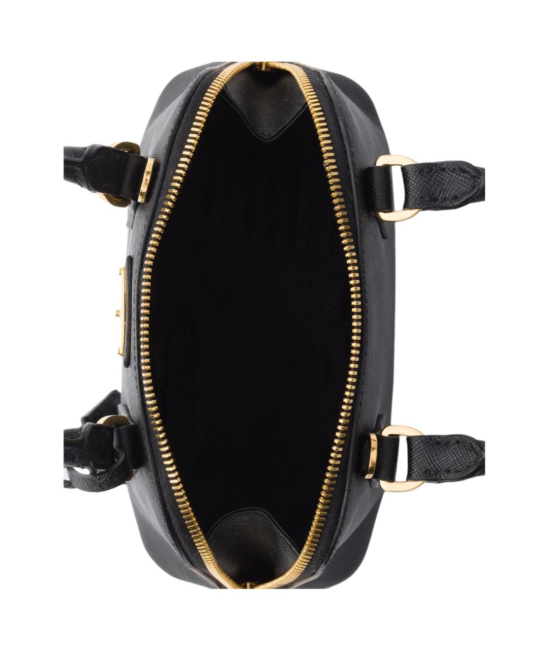 PRADA Черная кожаная сумка через плечо, фото 5