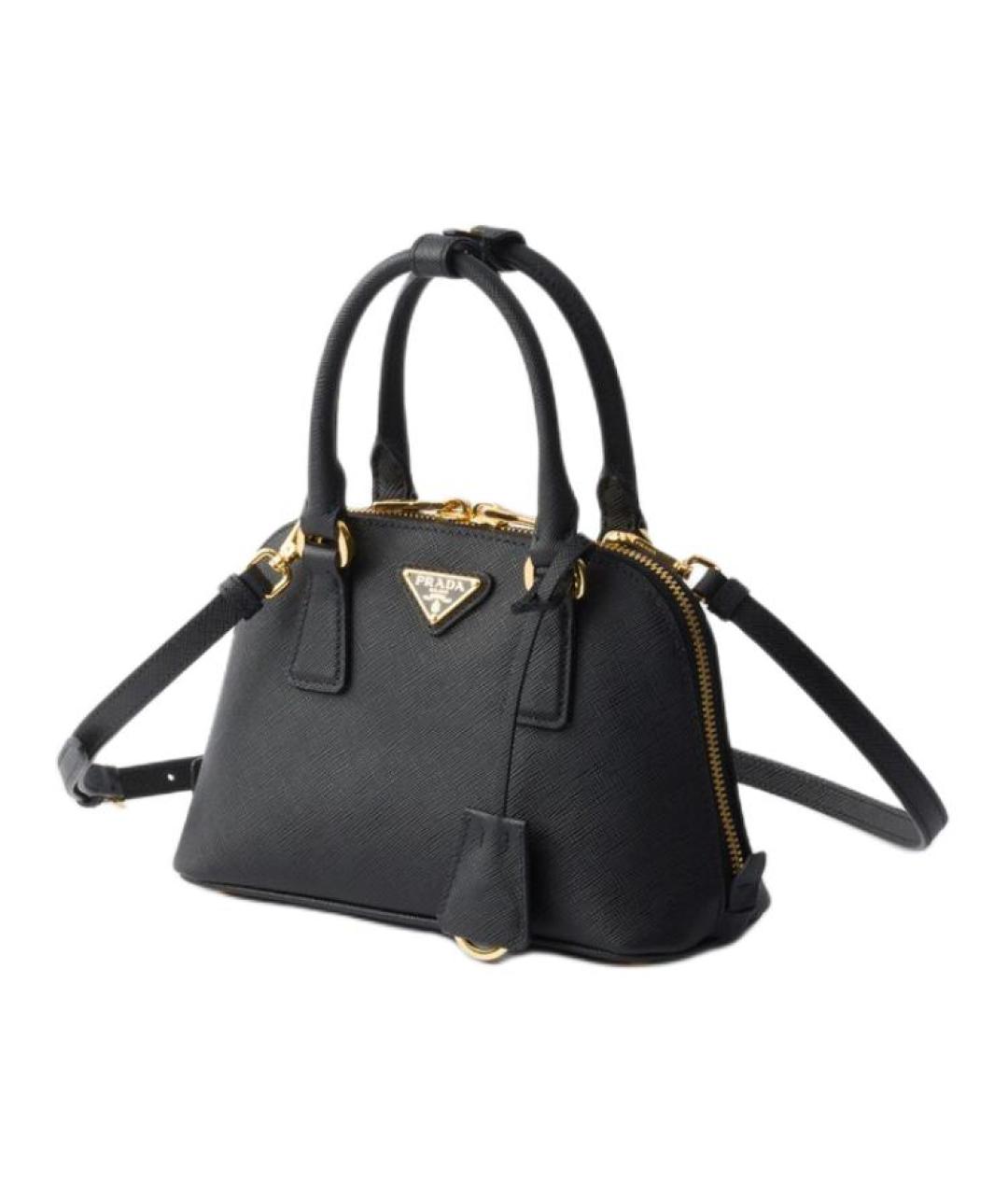 PRADA Черная кожаная сумка через плечо, фото 2