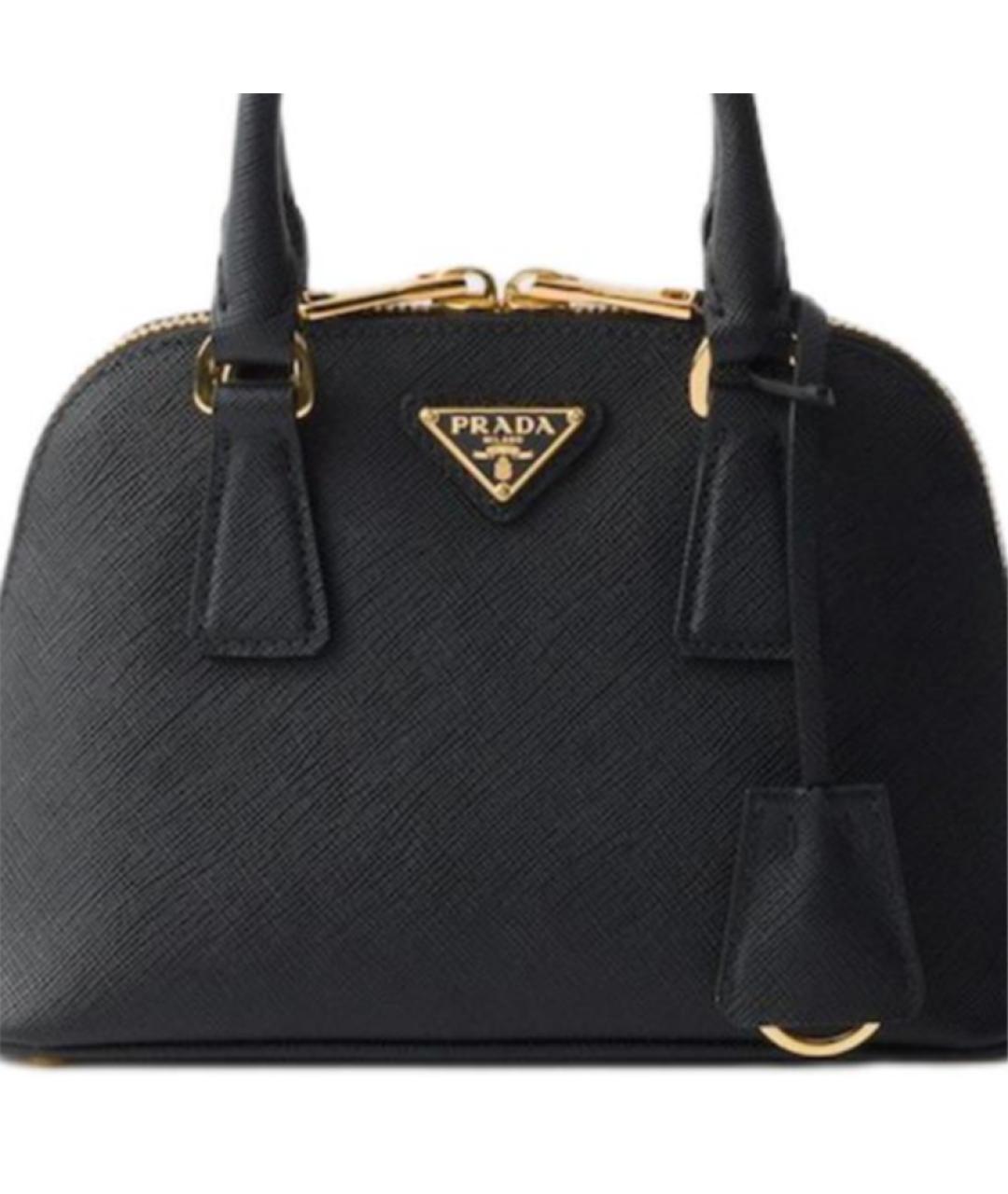 PRADA Черная кожаная сумка через плечо, фото 6