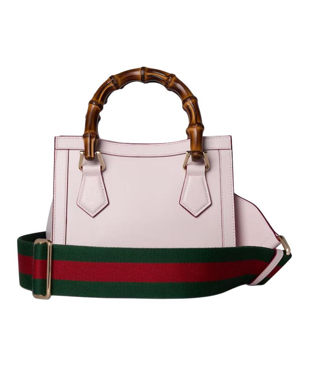 GUCCI Розовая кожаная сумка через плечо, фото 3