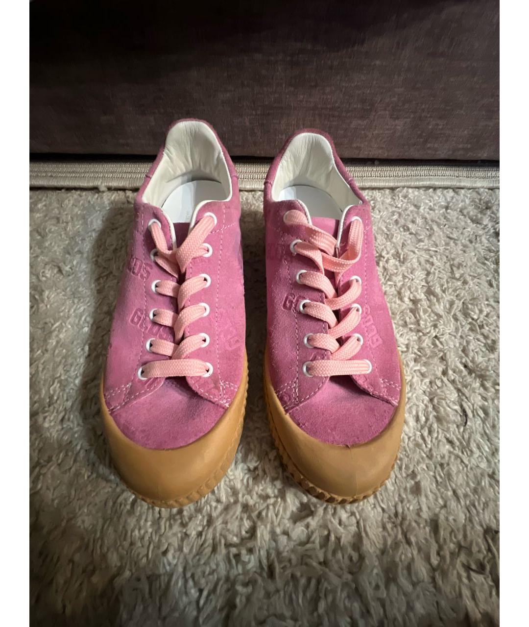 GCDS Розовые замшевые кеды, фото 2