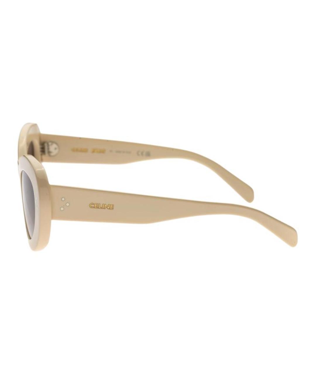 CELINE Бежевые солнцезащитные очки, фото 3