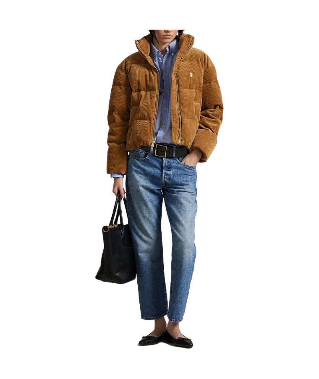 POLO RALPH LAUREN Бежевая хлопковая куртка, фото 4