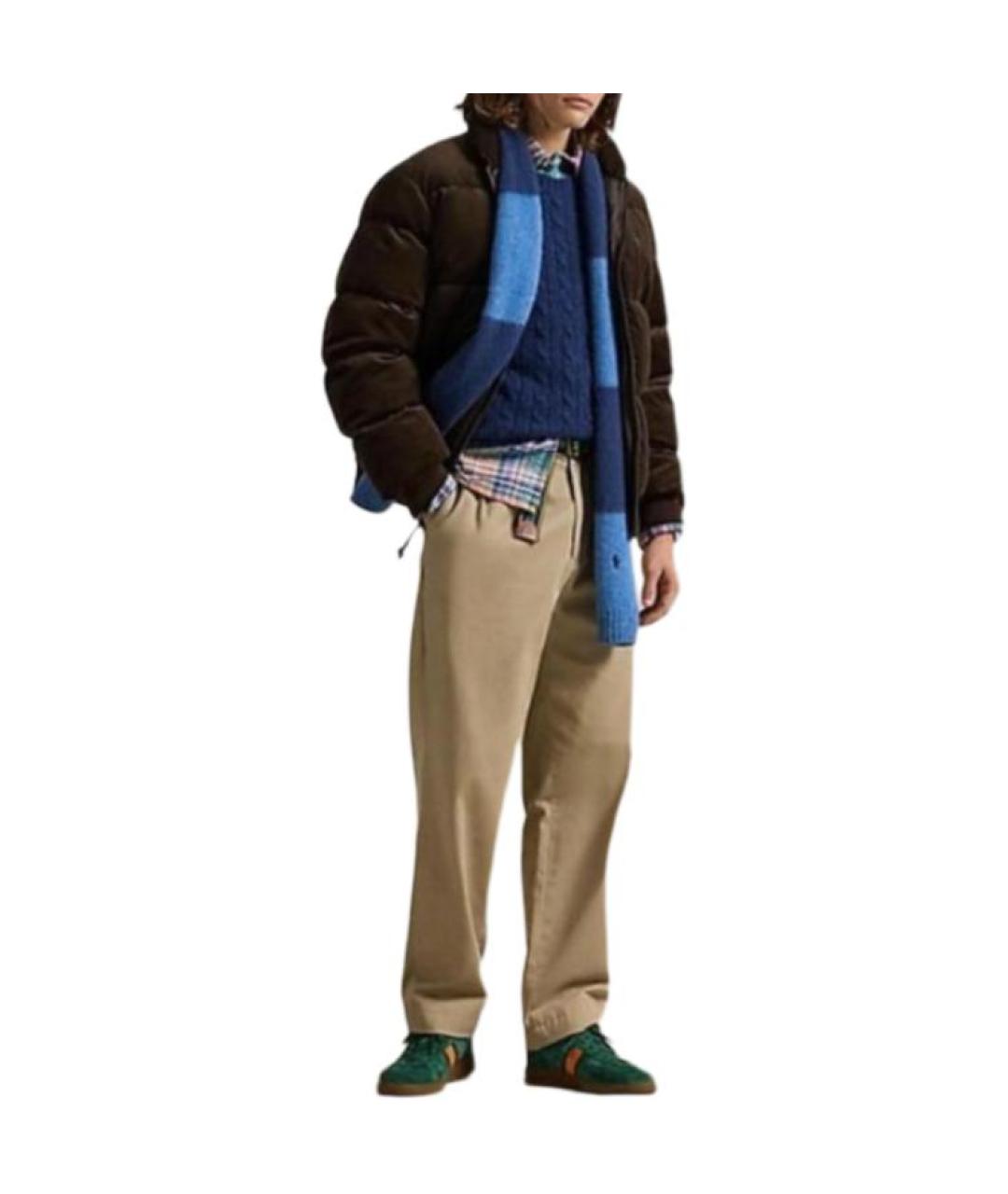 POLO RALPH LAUREN Коричневая хлопковая куртка, фото 4