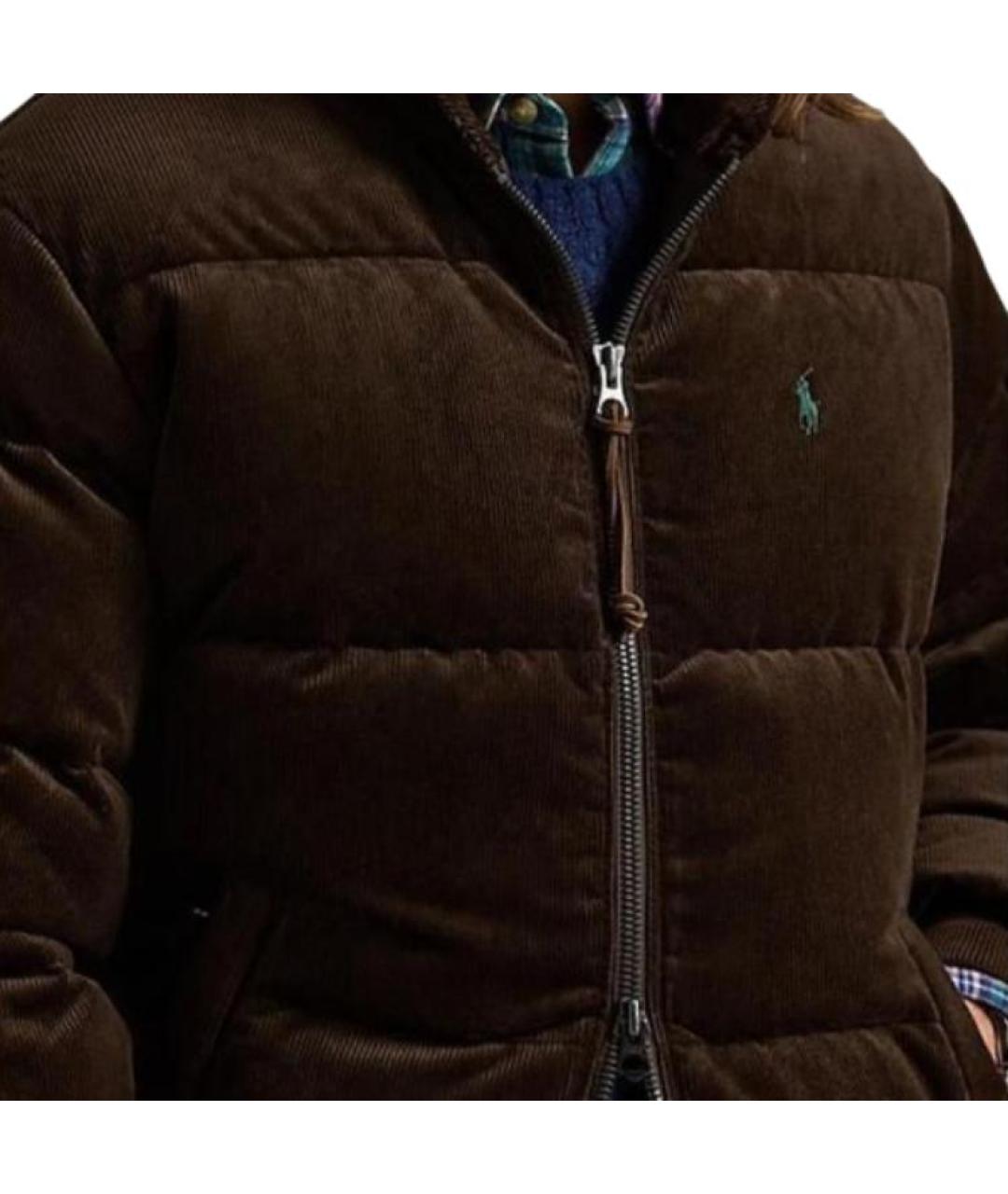 POLO RALPH LAUREN Коричневая хлопковая куртка, фото 5