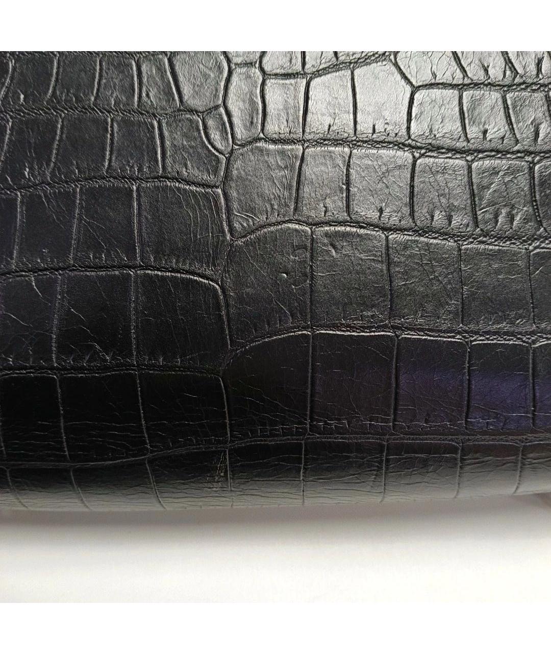 SAINT LAURENT Черная кожаная сумка через плечо, фото 7