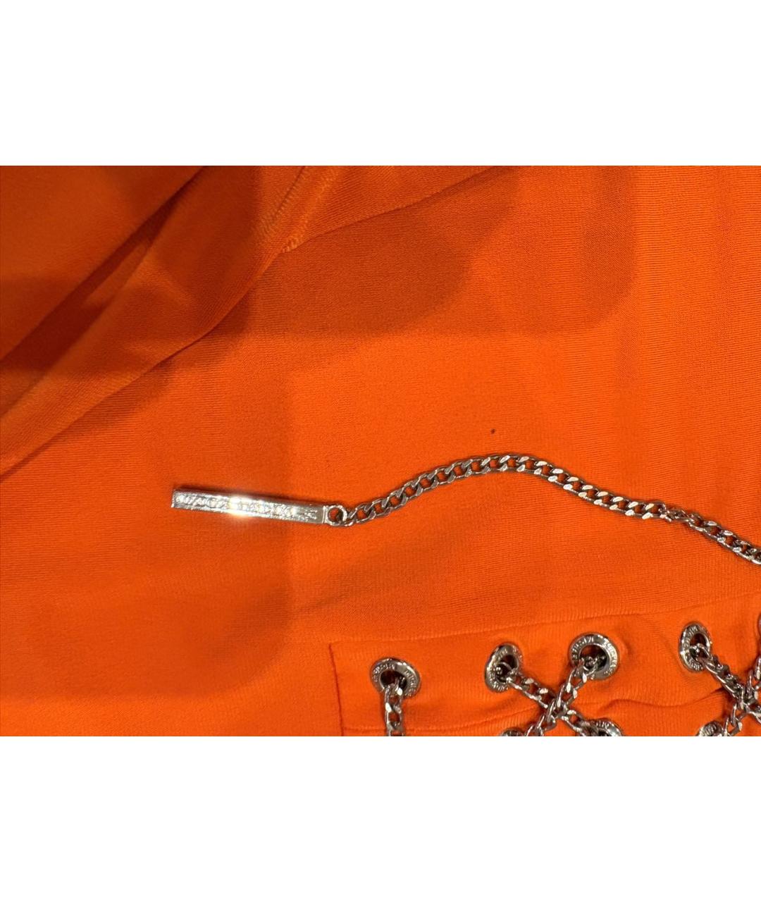 MICHAEL KORS Оранжевая полиэстеровая блузы, фото 5