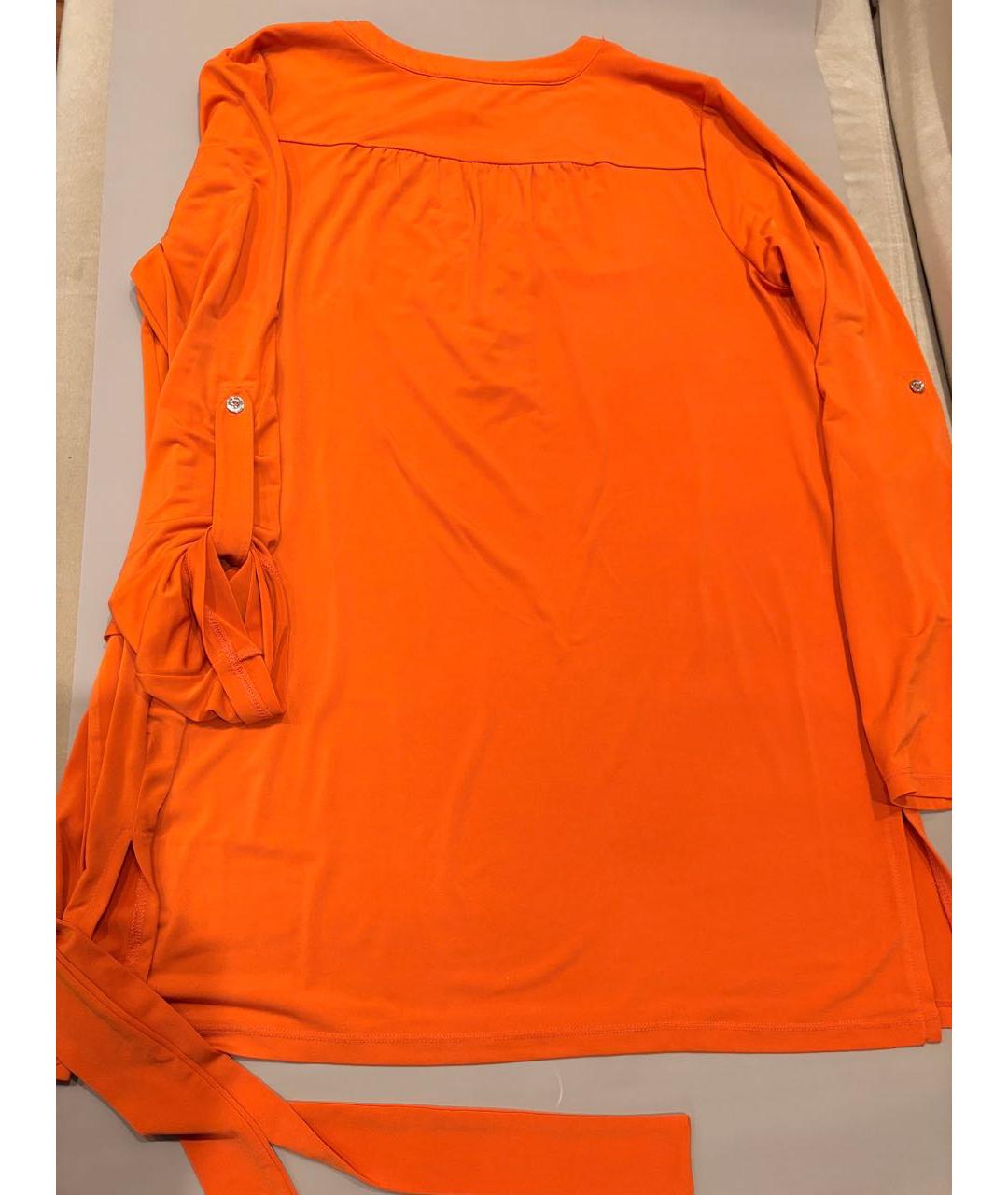 MICHAEL KORS Оранжевая полиэстеровая блузы, фото 2