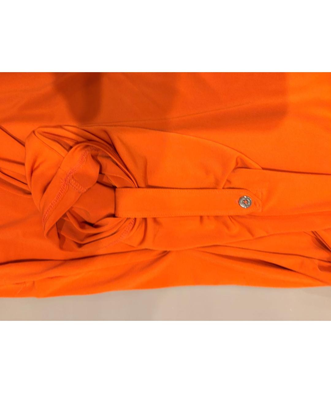 MICHAEL KORS Оранжевая полиэстеровая блузы, фото 4