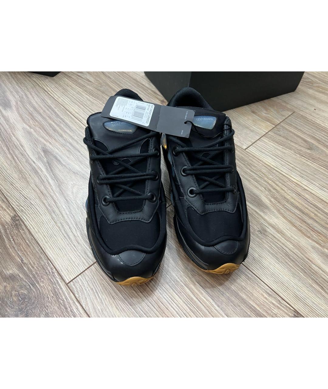 ADIDAS X RAF SIMONS Черные низкие кроссовки / кеды, фото 2