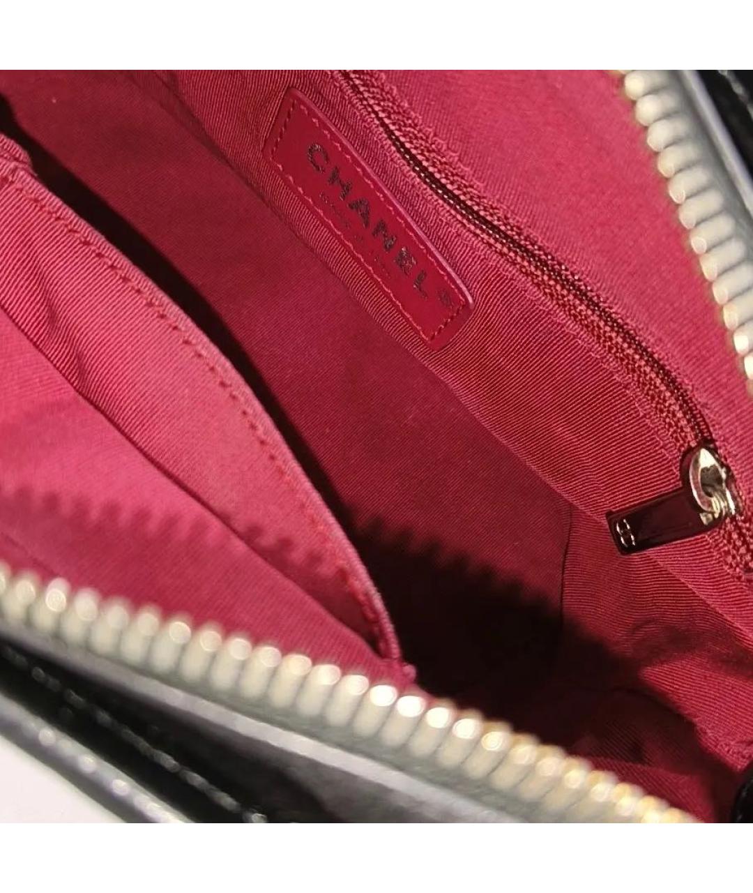 CHANEL Черная кожаная сумка через плечо, фото 5