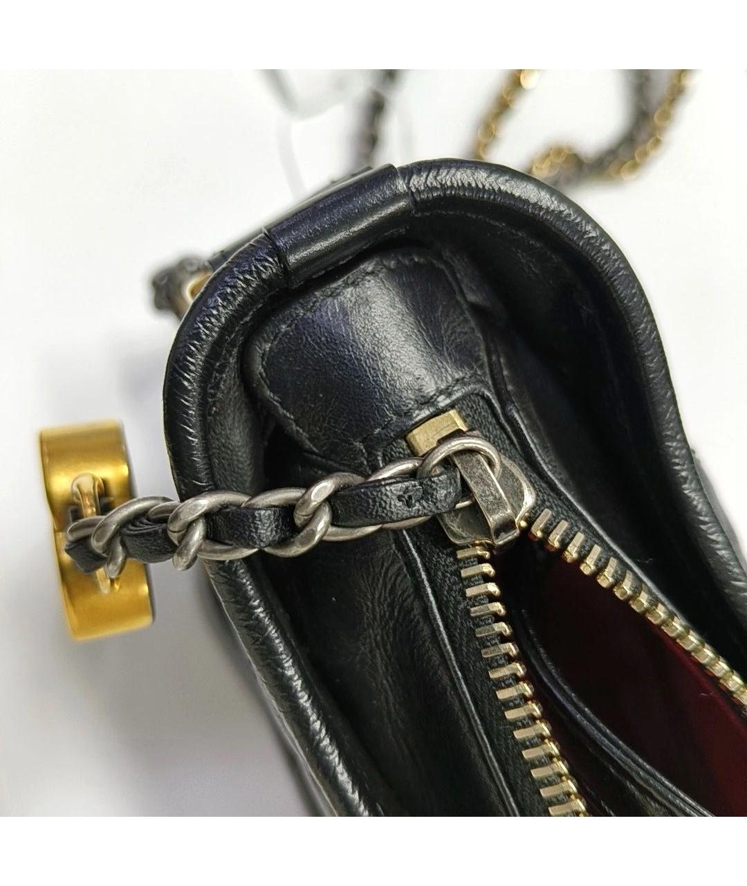 CHANEL Черная кожаная сумка через плечо, фото 7