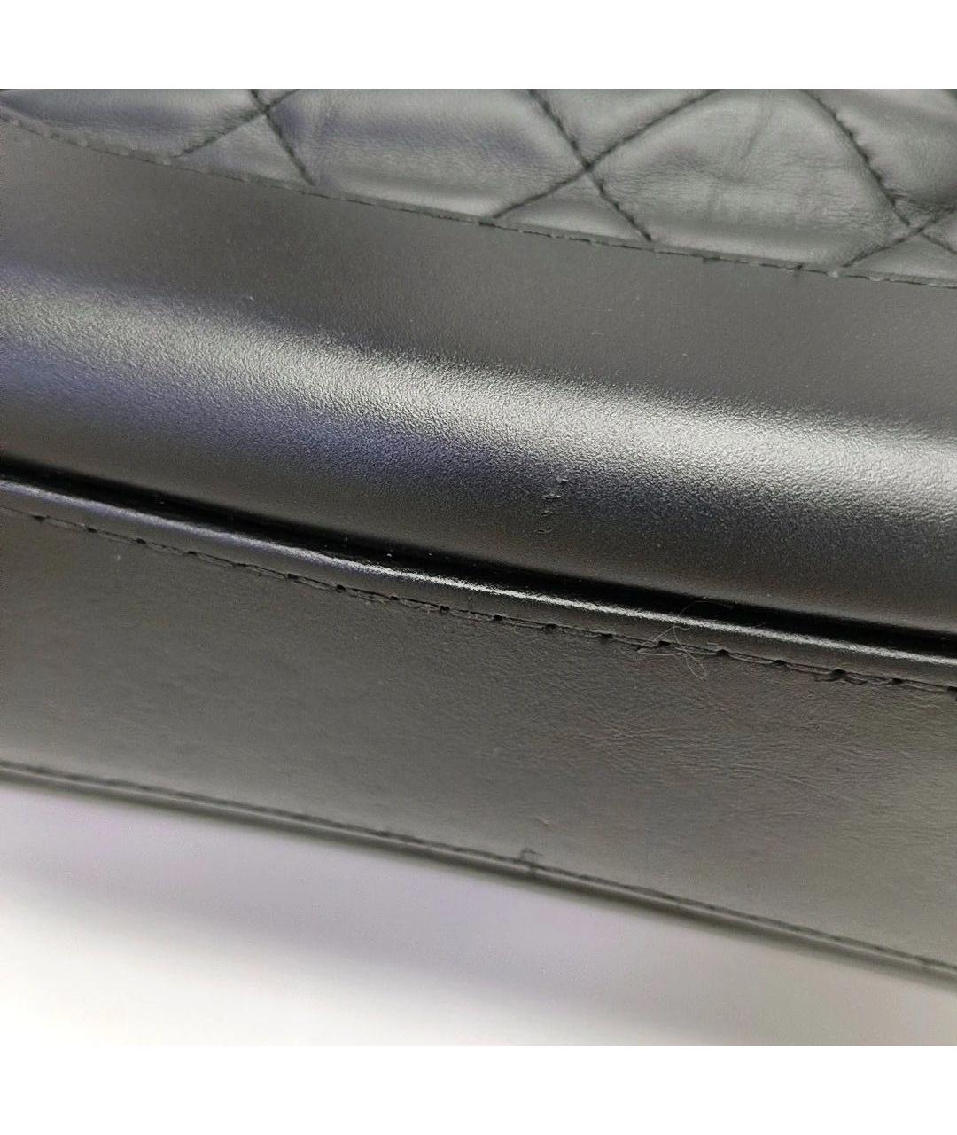 CHANEL Черная кожаная сумка через плечо, фото 6