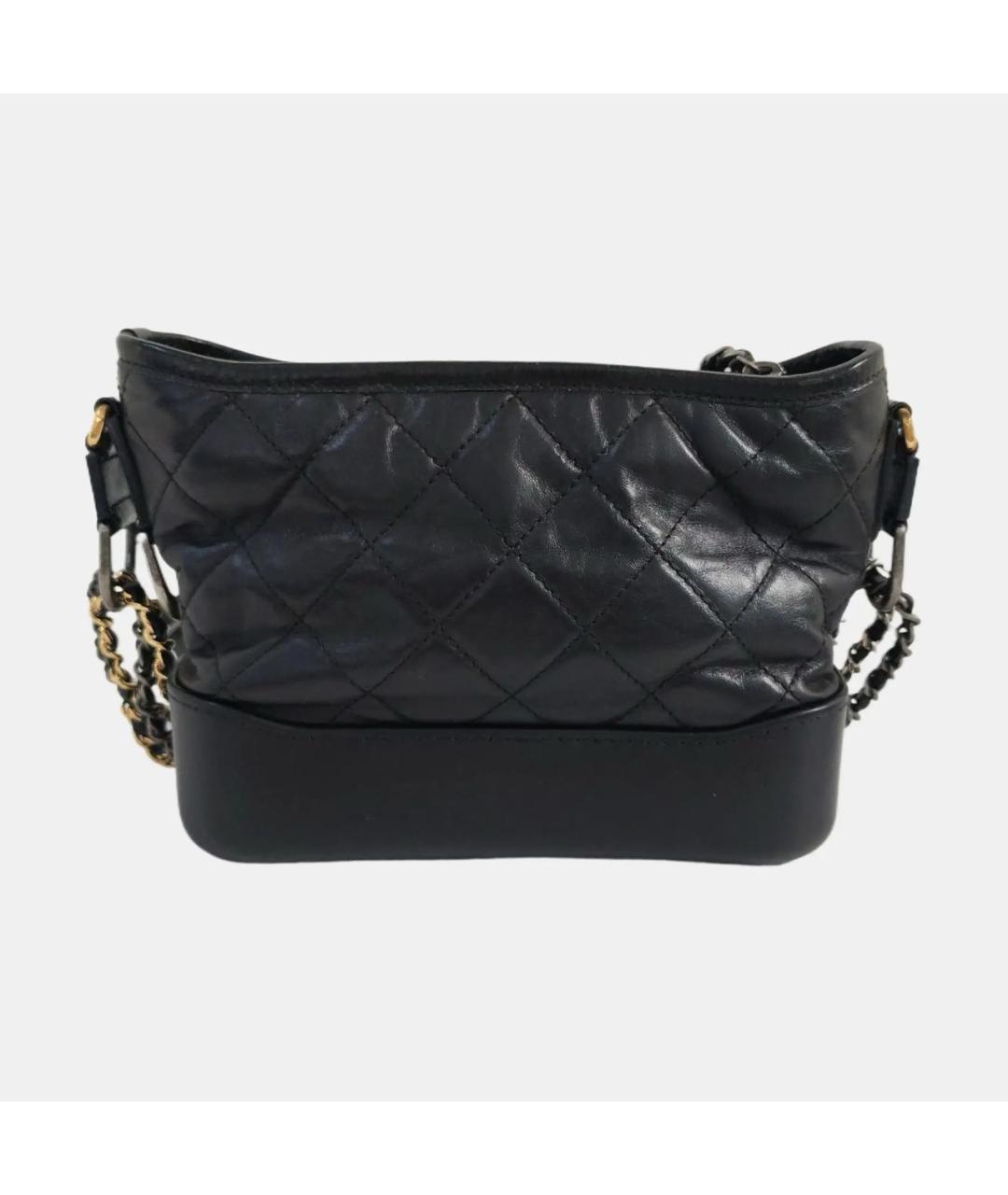 CHANEL Черная кожаная сумка через плечо, фото 3