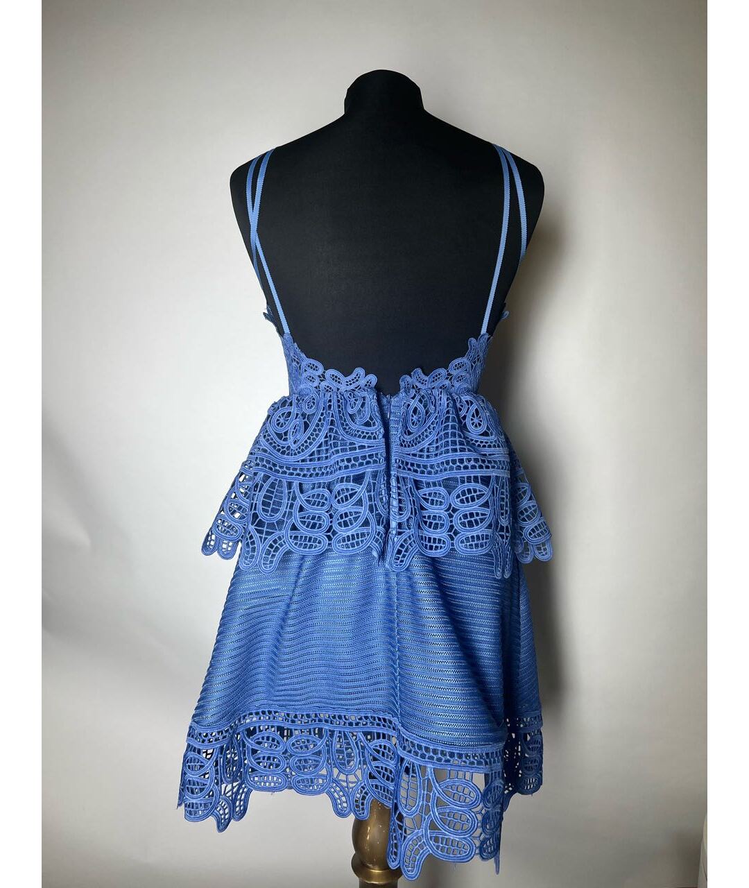 SELF-PORTRAIT Синее повседневное платье, фото 2