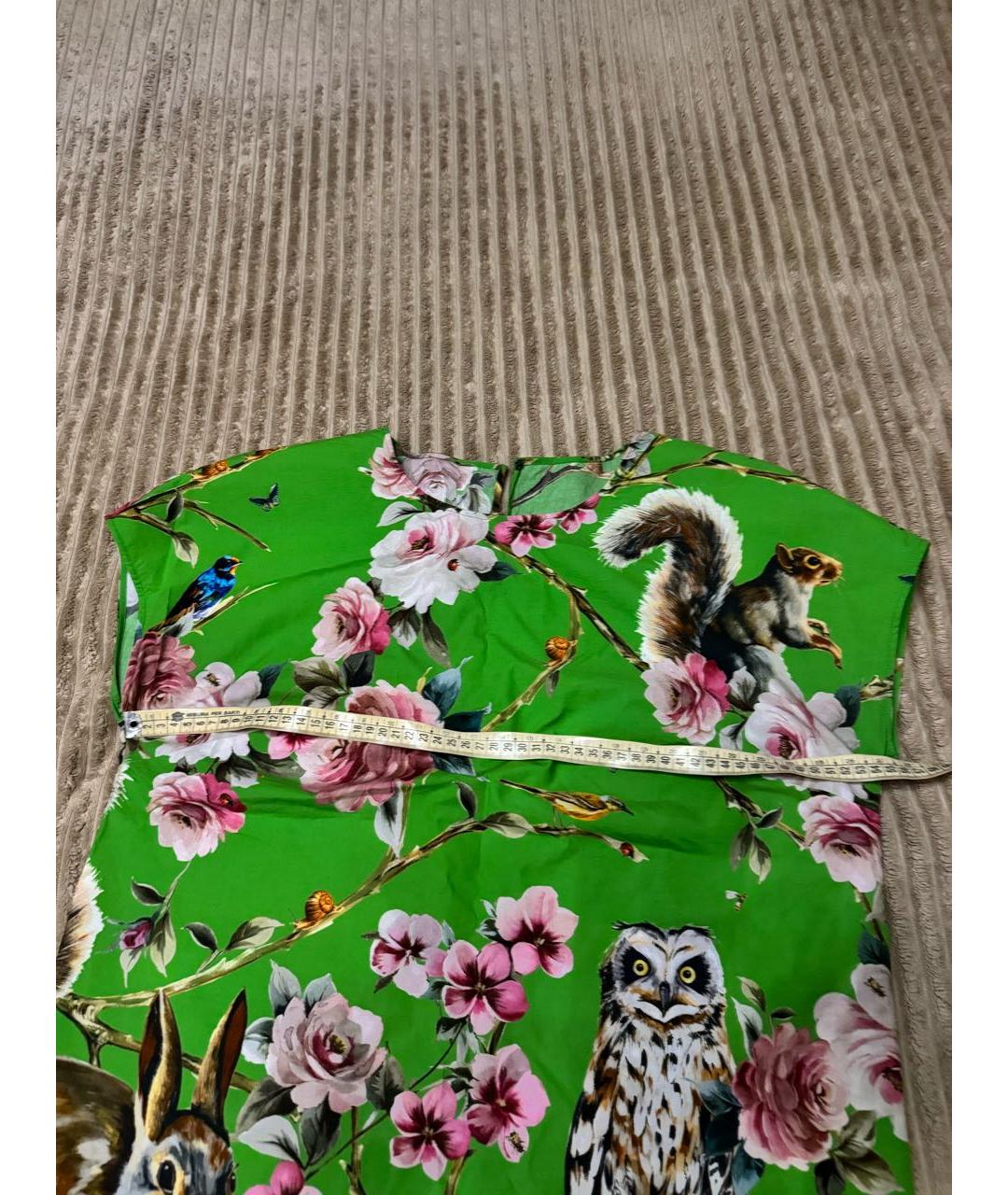 DOLCE&GABBANA Зеленая хлопковая блузы, фото 4