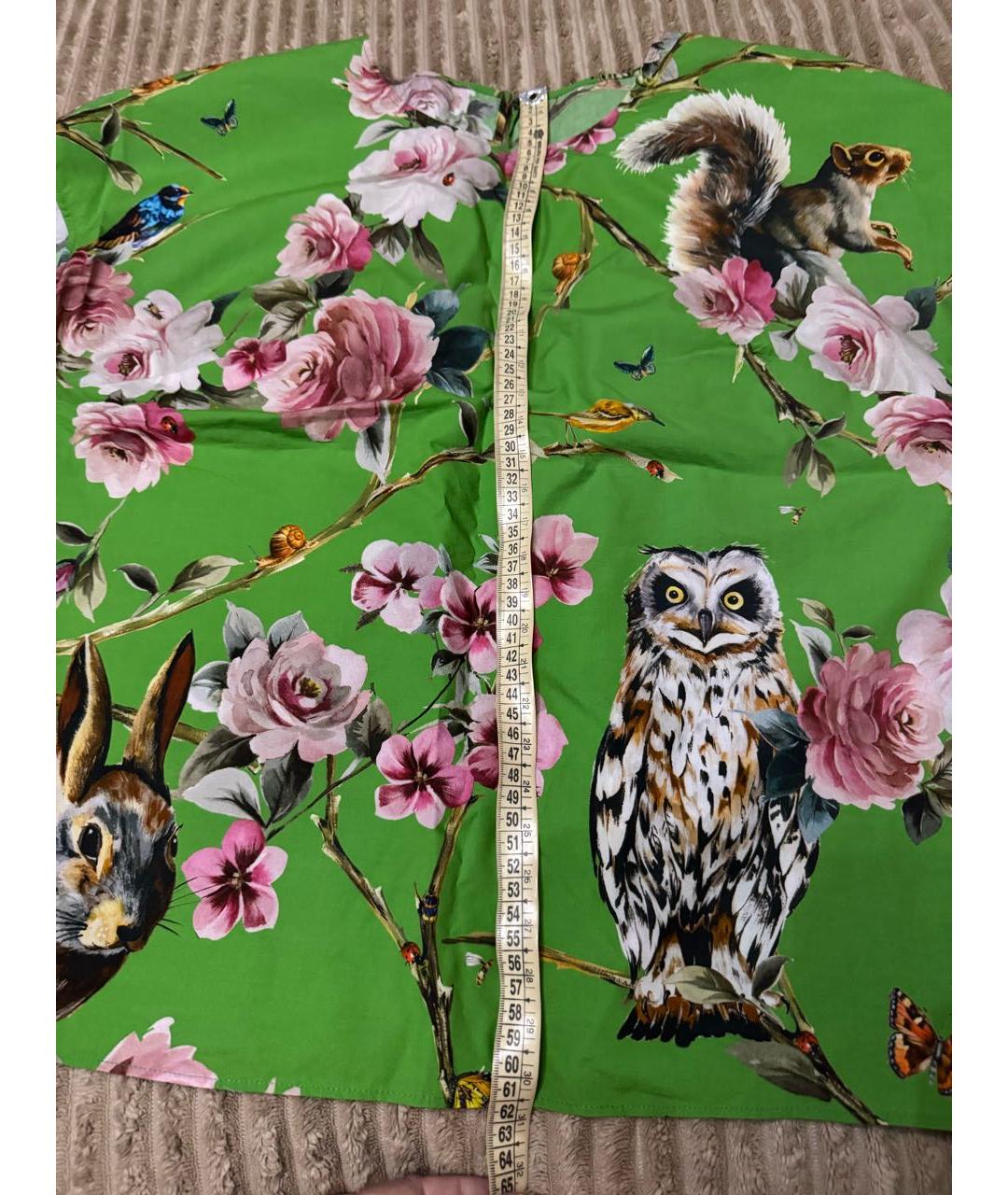 DOLCE&GABBANA Зеленая хлопковая блузы, фото 5