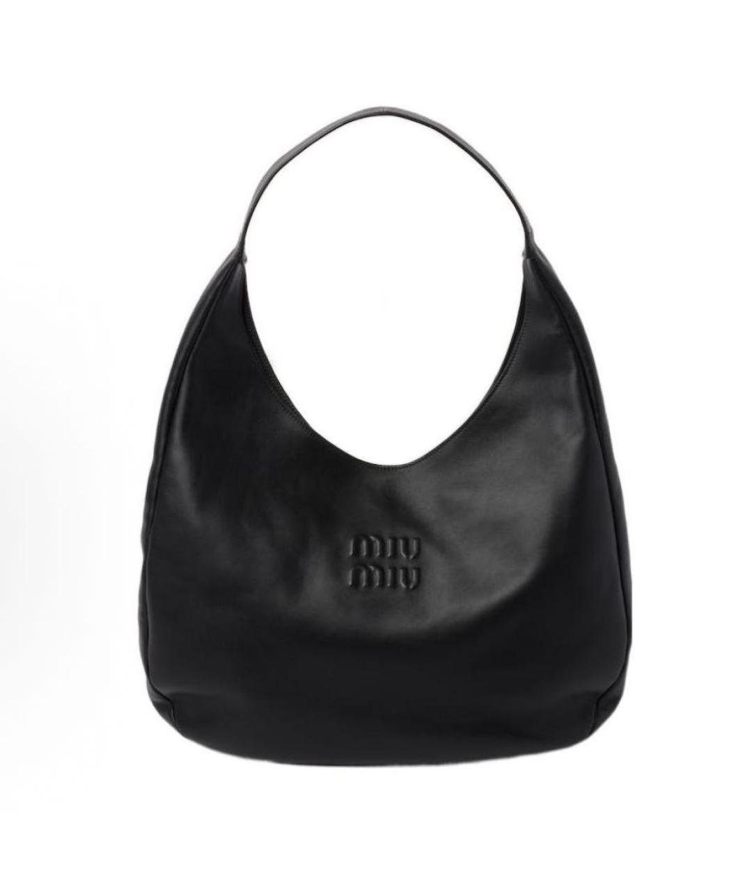 MIU MIU Черная кожаная сумка тоут, фото 9