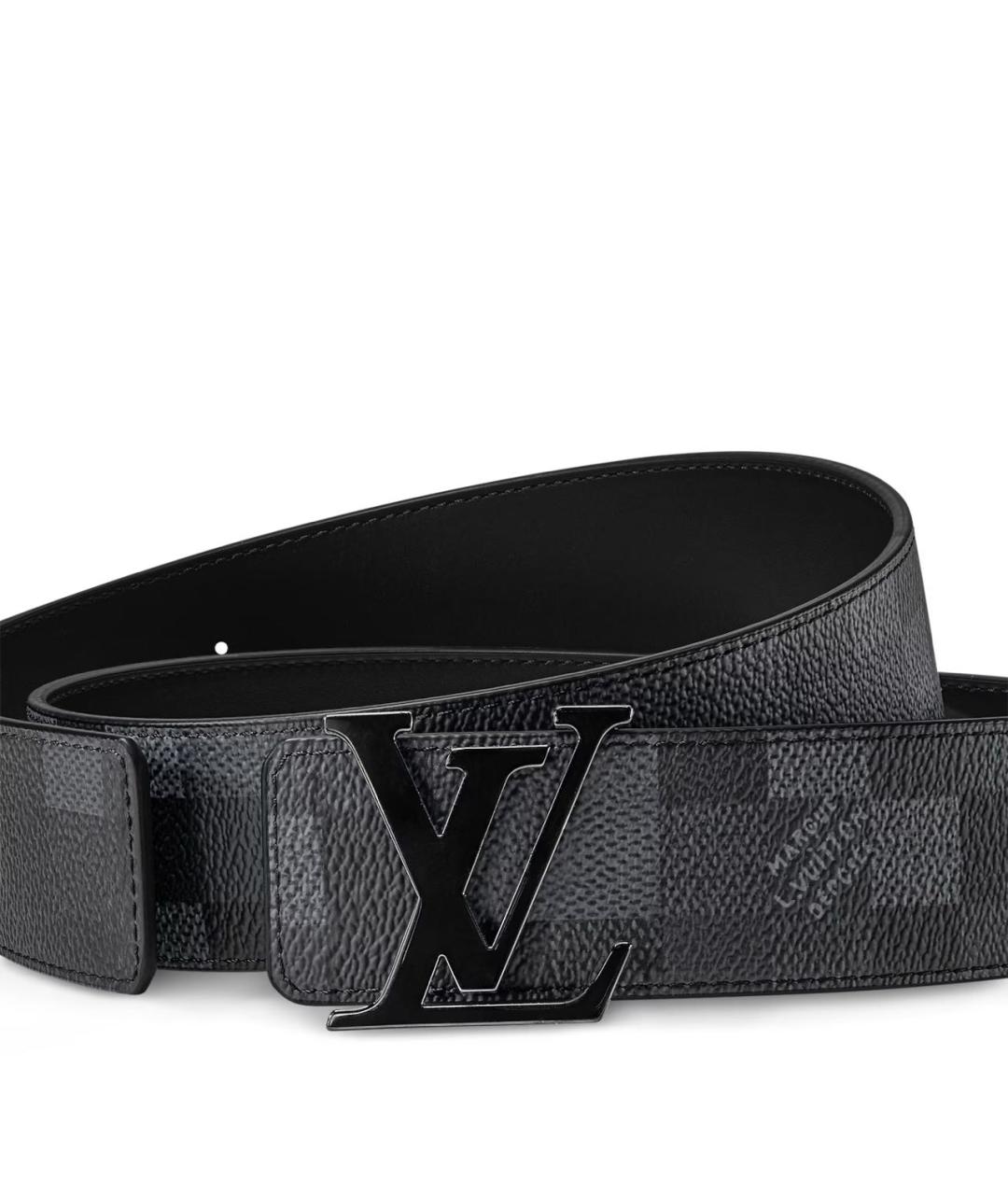 LOUIS VUITTON Черный ремень, фото 3