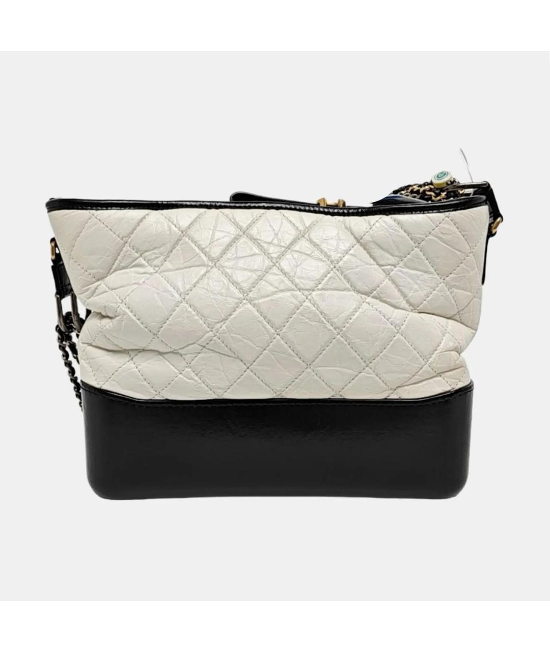 CHANEL Белая кожаная сумка через плечо, фото 4