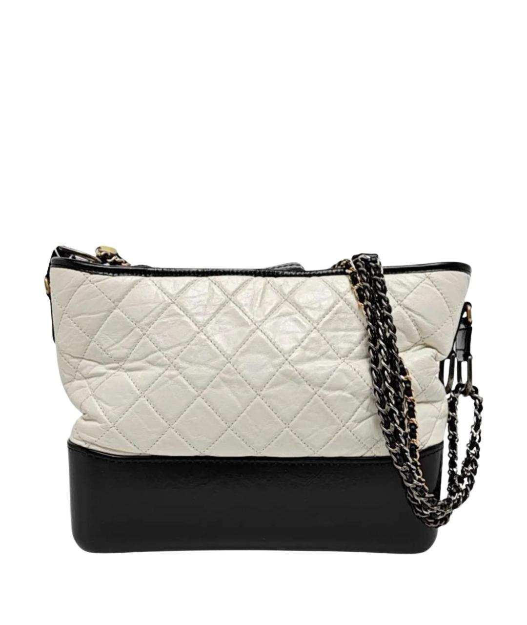 CHANEL Белая кожаная сумка через плечо, фото 1