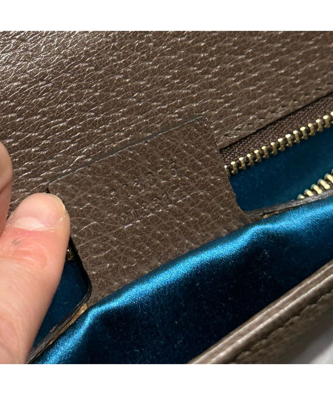 GUCCI Бежевая тканевая сумка через плечо, фото 3