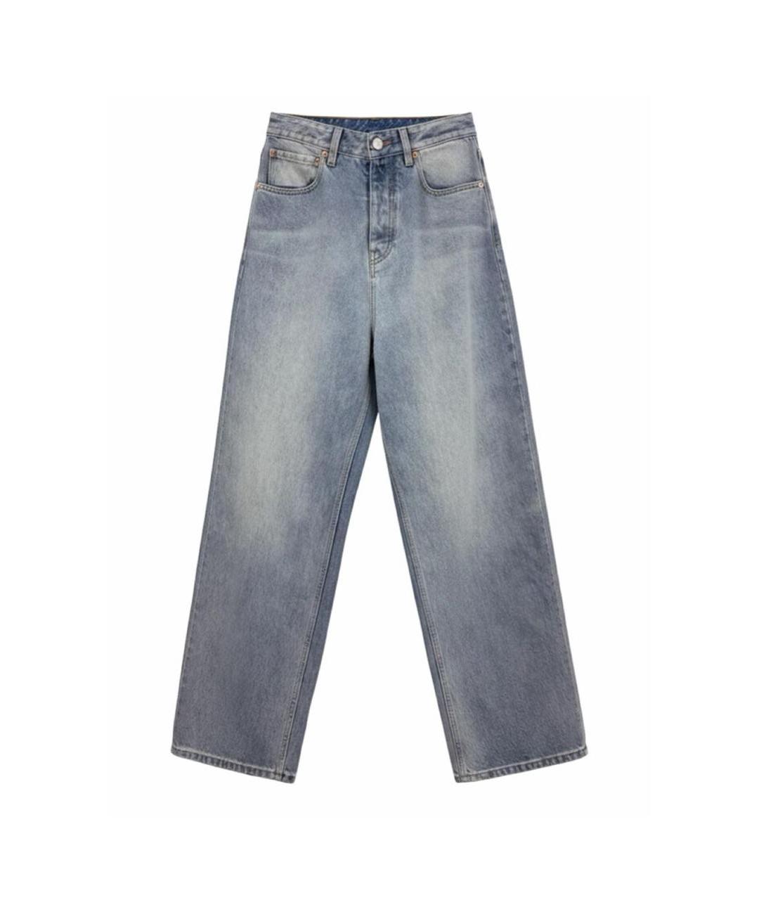 VETEMENTS Голубые хлопковые прямые джинсы, фото 6