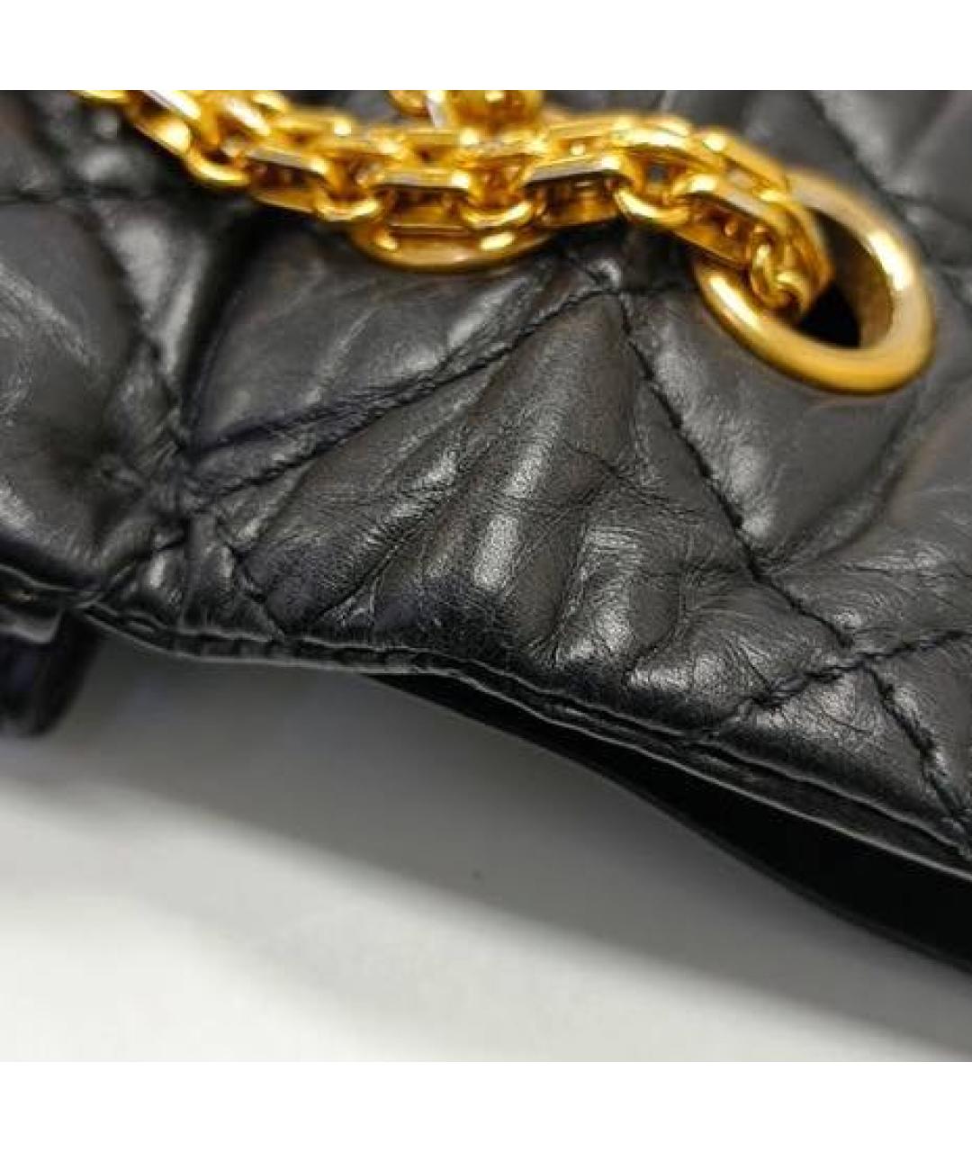 CHANEL Черная кожаная сумка через плечо, фото 8