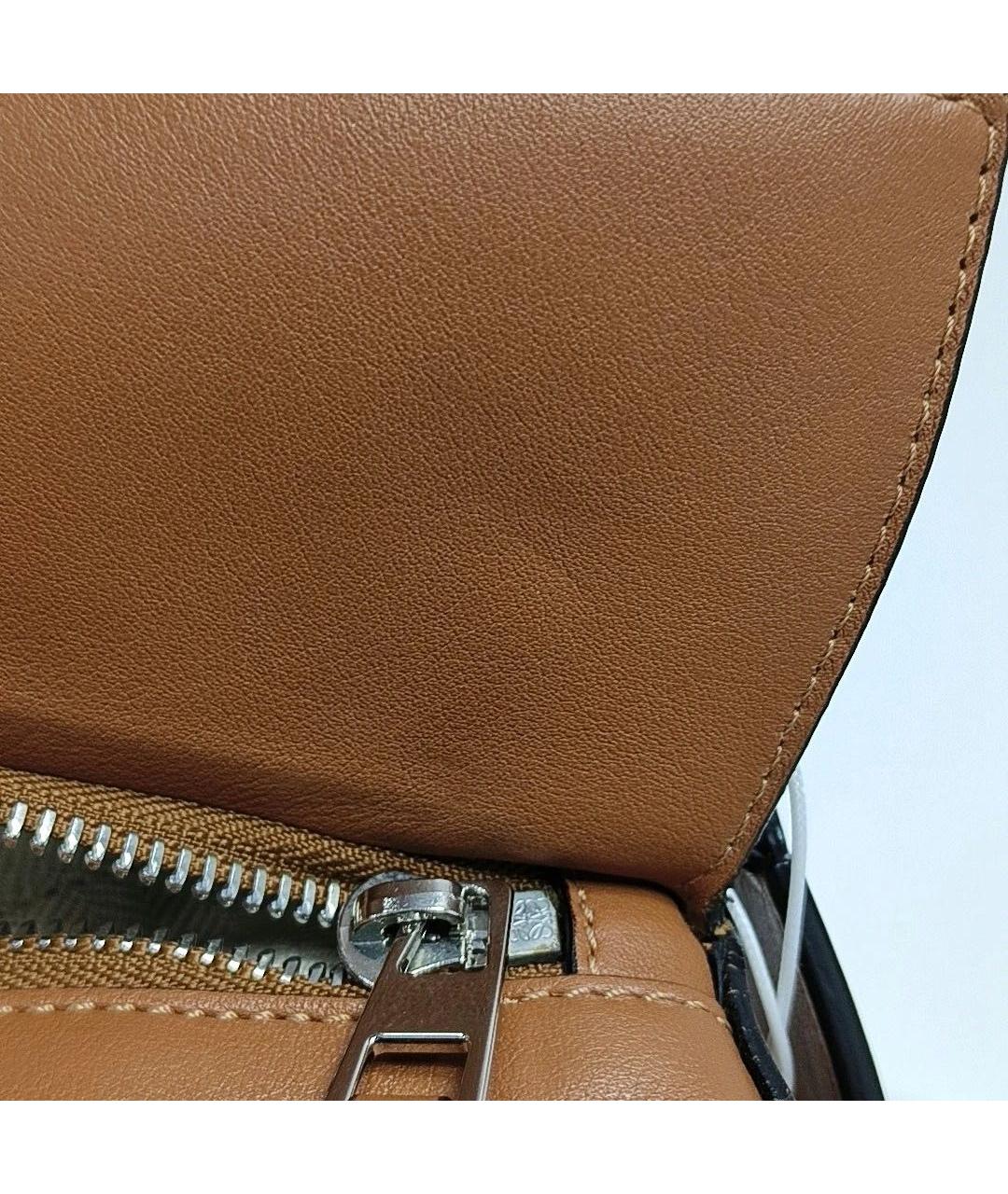 LOEWE Коричневая кожаная сумка через плечо, фото 6
