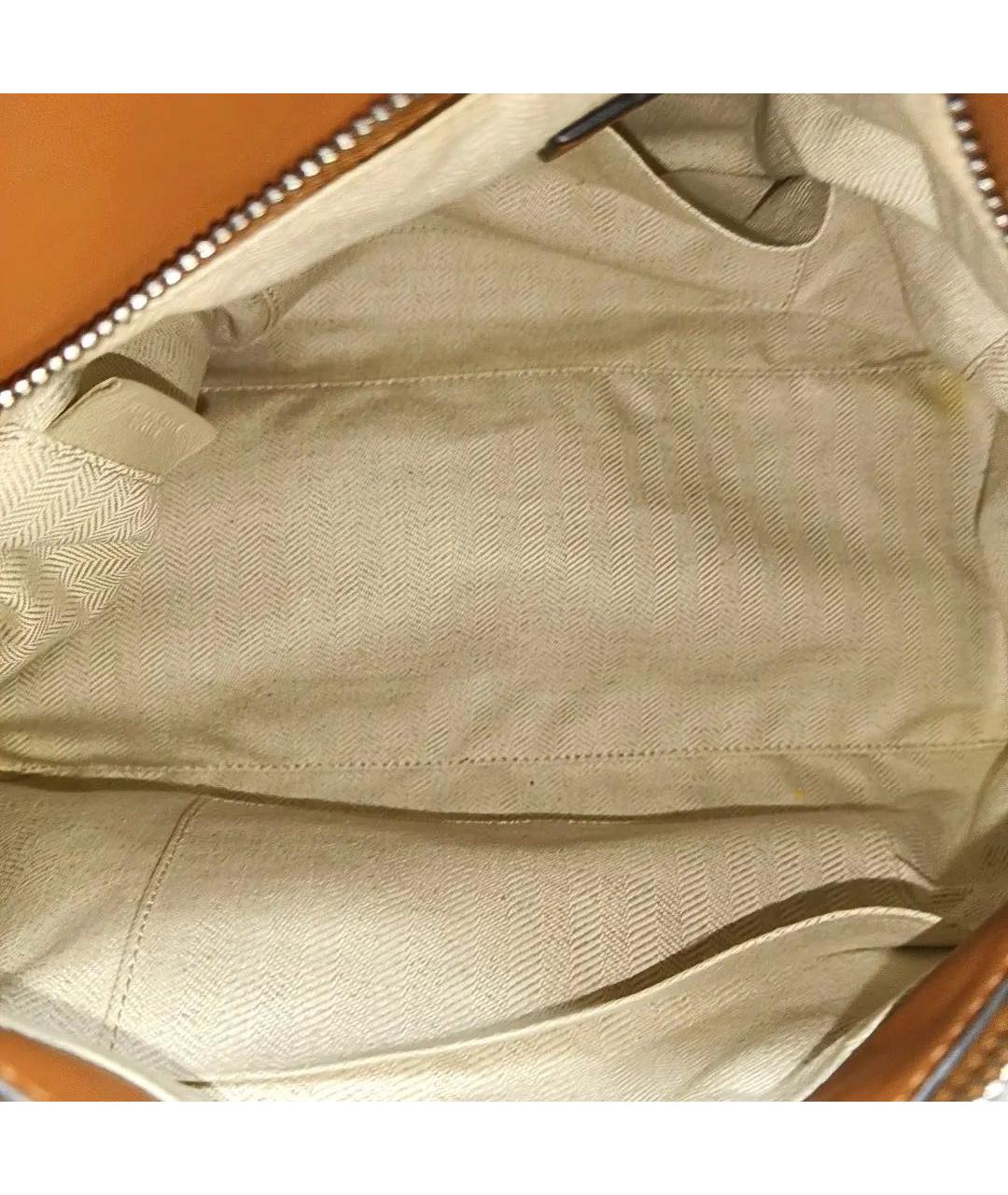 LOEWE Коричневая кожаная сумка через плечо, фото 5