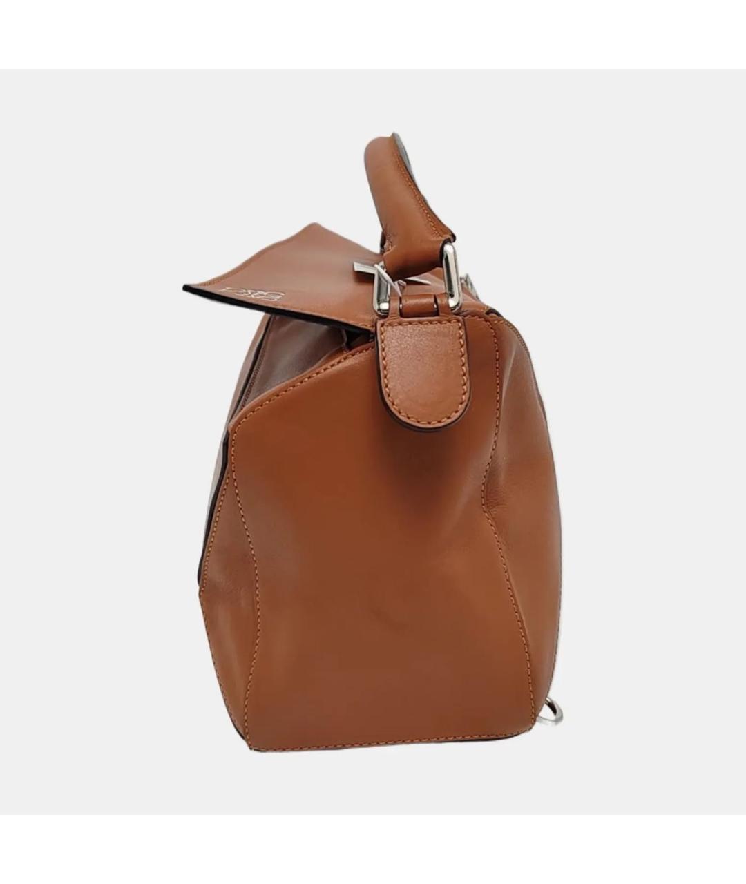 LOEWE Коричневая кожаная сумка через плечо, фото 2