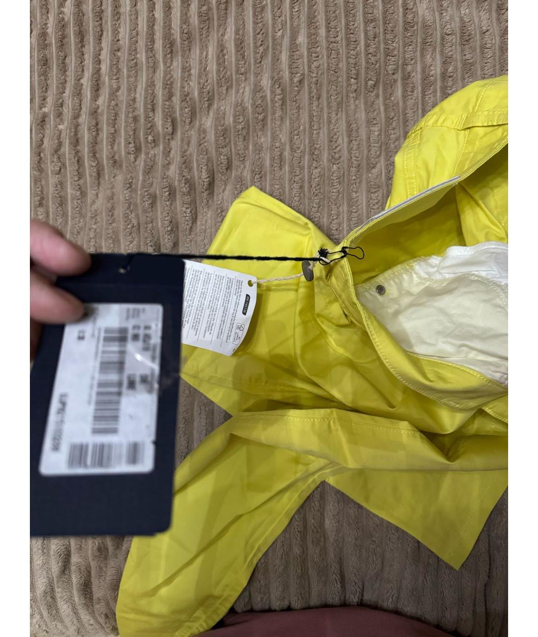 ARMANI JEANS Желтые хлопко-эластановые прямые джинсы, фото 7