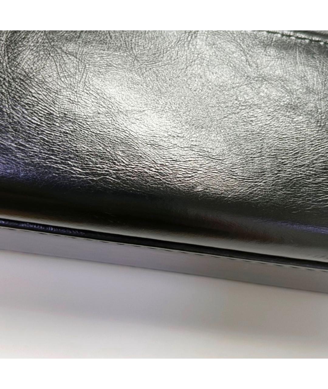 CHANEL Черная кожаная сумка через плечо, фото 7