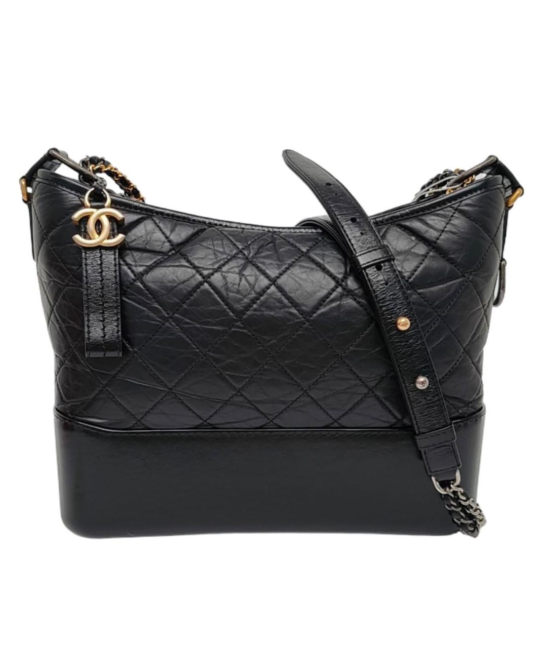 CHANEL Черная кожаная сумка через плечо, фото 9