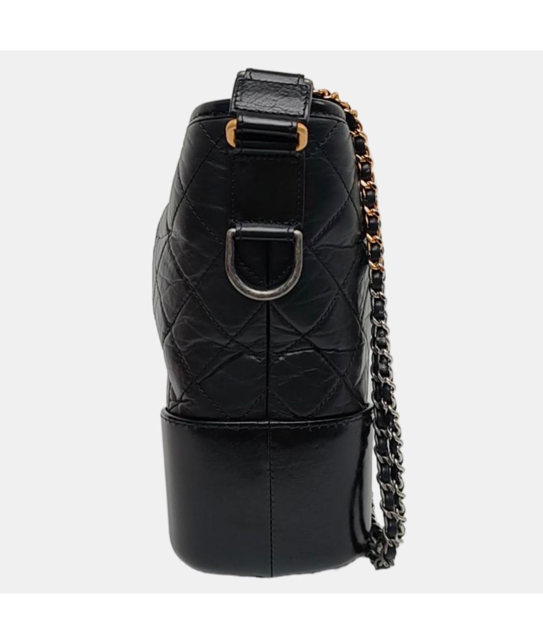 CHANEL Черная кожаная сумка через плечо, фото 2