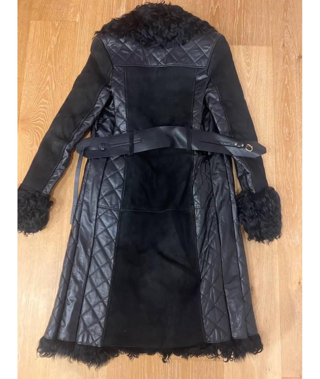 DOLCE&GABBANA Черная замшевая дубленка, фото 2