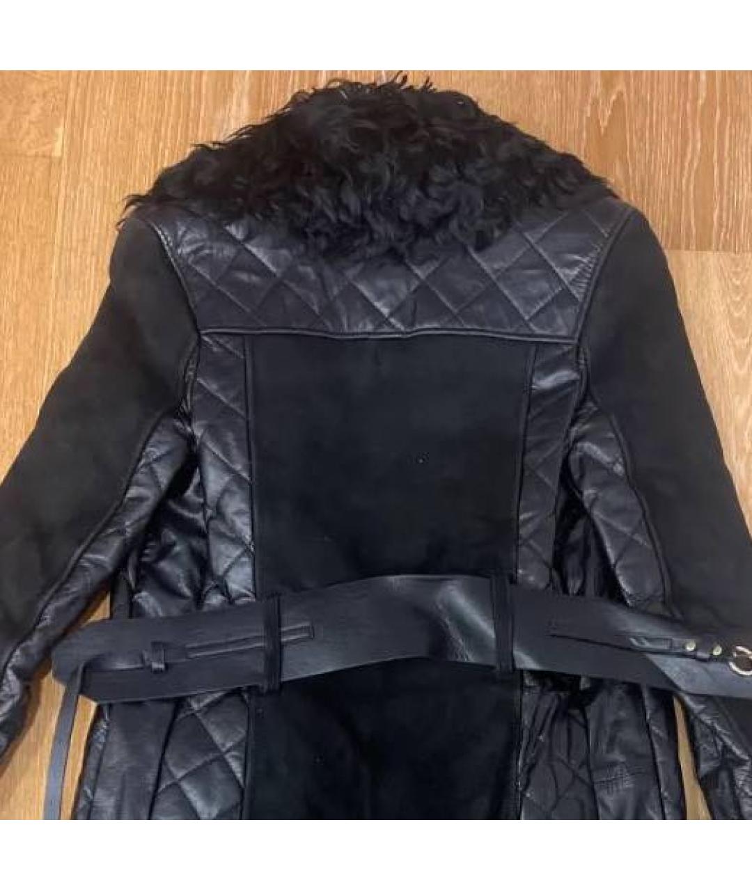 DOLCE&GABBANA Черная замшевая дубленка, фото 3