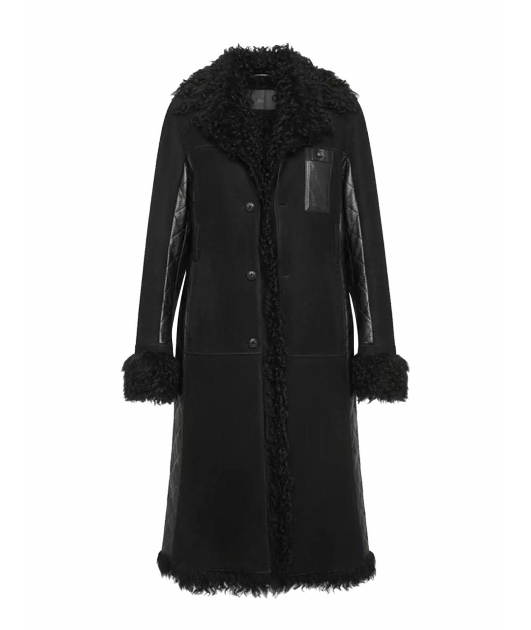 DOLCE&GABBANA Черная замшевая дубленка, фото 1