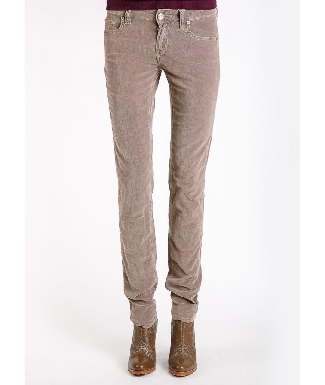 JACOB COHEN Бежевые хлопко-эластановые джинсы слим, фото 3