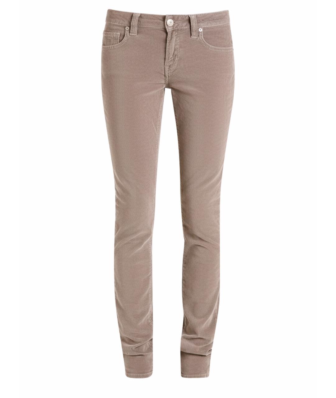 JACOB COHEN Бежевые хлопко-эластановые джинсы слим, фото 1