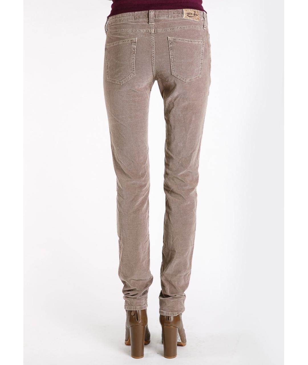 JACOB COHEN Бежевые хлопко-эластановые джинсы слим, фото 4