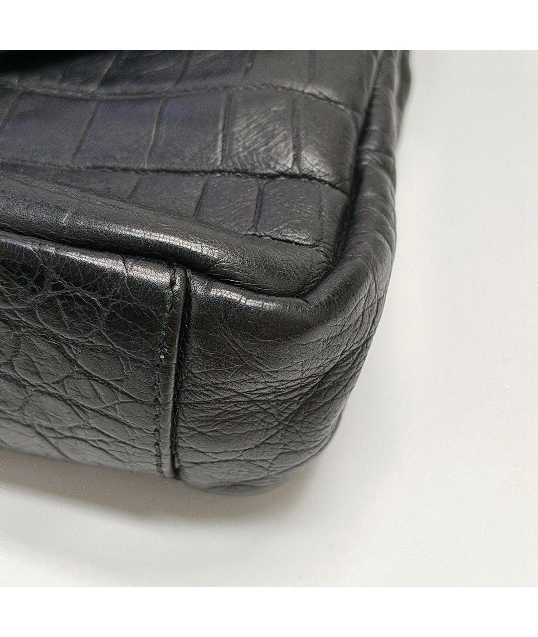 SAINT LAURENT Черная кожаная сумка через плечо, фото 8