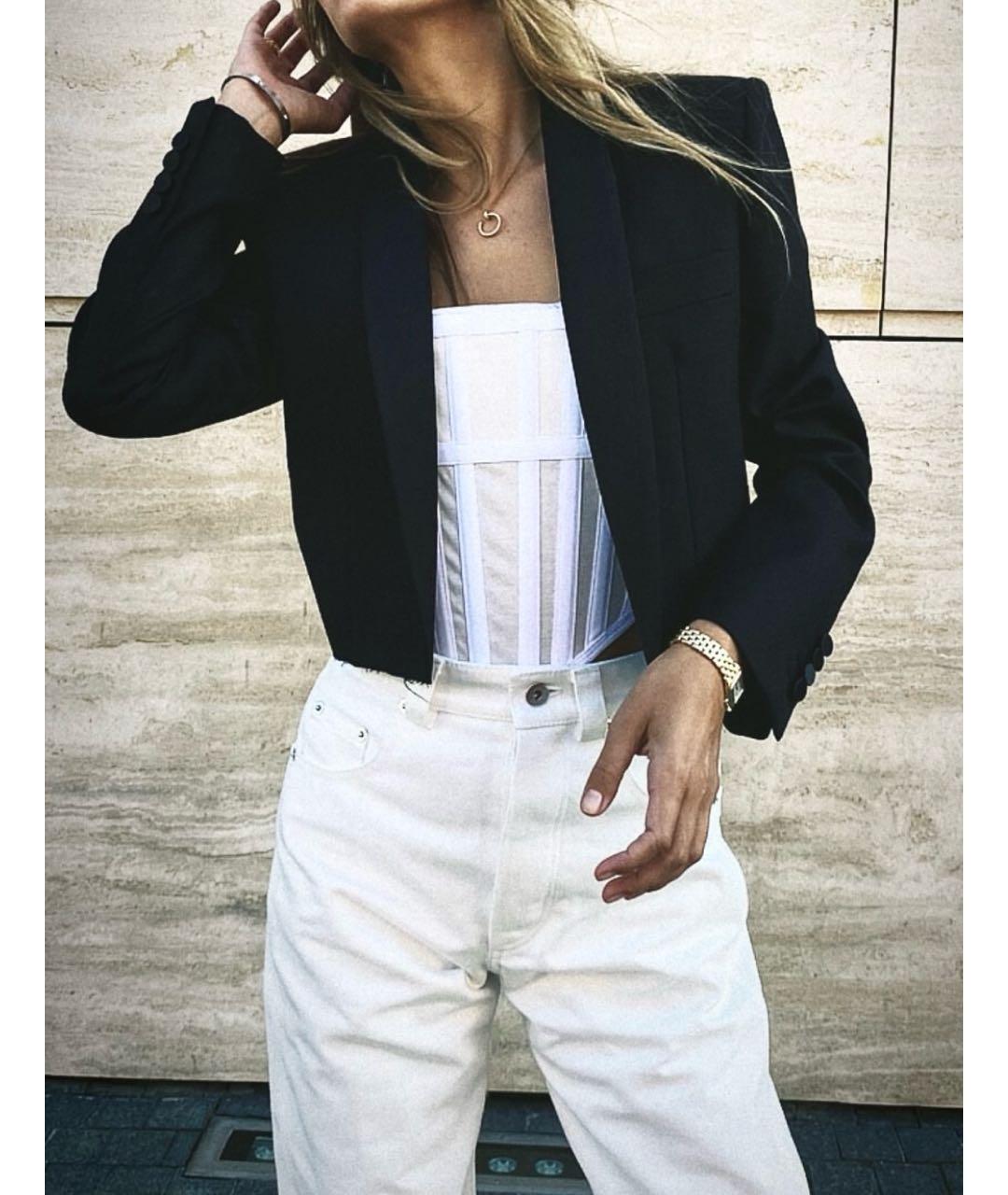 SAINT LAURENT Черный жакет/пиджак, фото 2