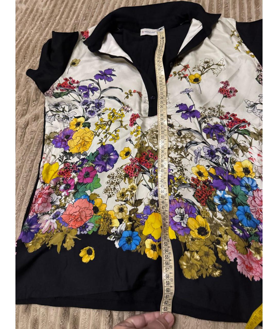 MONCLER Мульти шелковая футболка, фото 7