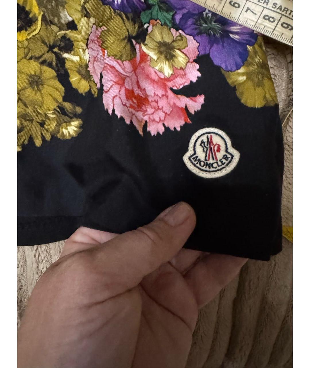 MONCLER Мульти шелковая футболка, фото 4