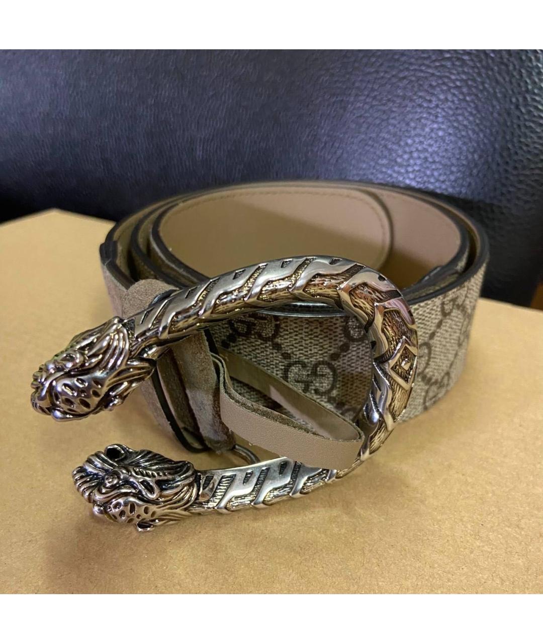 GUCCI Коричневый кожаный ремень, фото 8